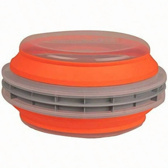 Collapsible Plastic Batter Bowl Mess-Free Breading Shaker Container and Mixer Ideal for Fish Fry Fried Chicken Onion Rings Wings and More