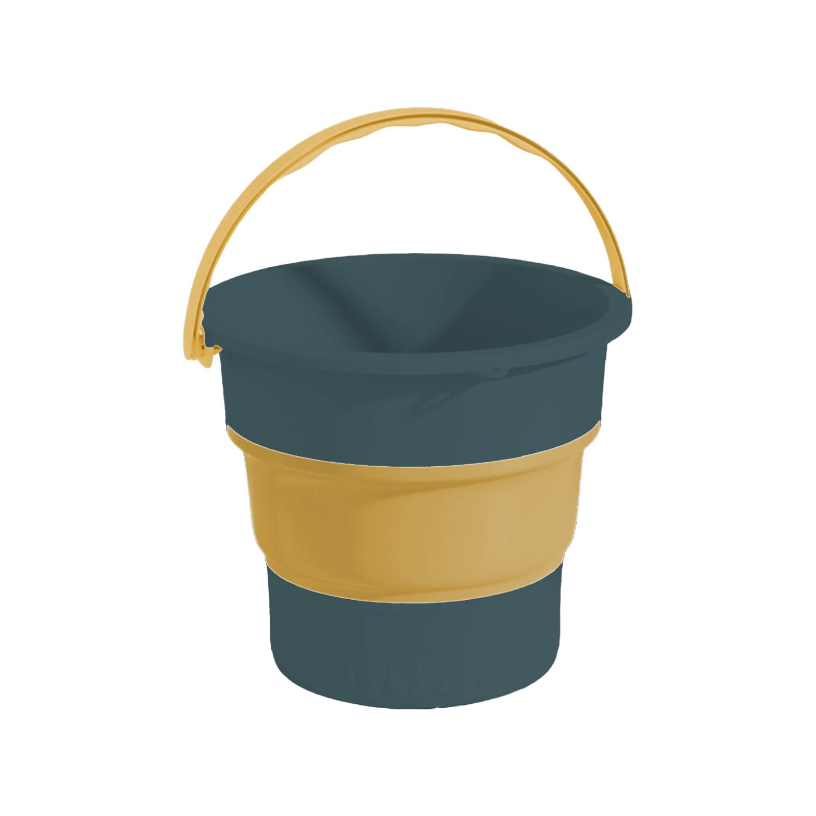 Collapsible Plastic Bucket, Foldable Round Tub with Handle, Folding