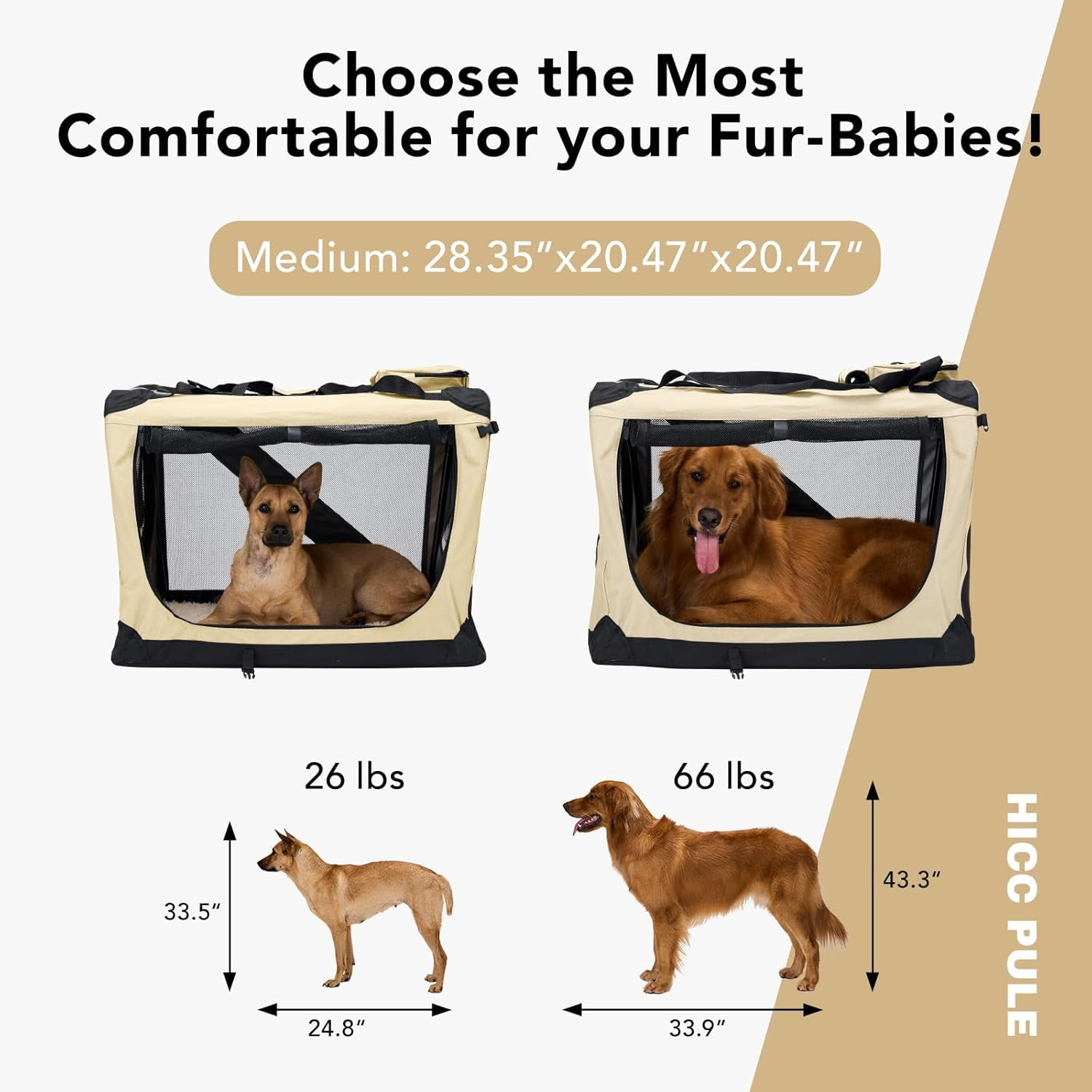 Beautiful view of Soft-Sided Pet Crate Walls With Pet Activity Area