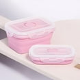 thumbnail image 1 of Collapsible, Portable Lunch Box, 350ml Silicone Food Container, Foldable BPA-Free Design for Office, School, Travel, 1 of 5