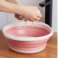 thumbnail image 1 of Collapsible Portable Wash Basin for Travel, Camping, and Household Laundry with Hanging Handles and Space-Saving Design, 1 of 3