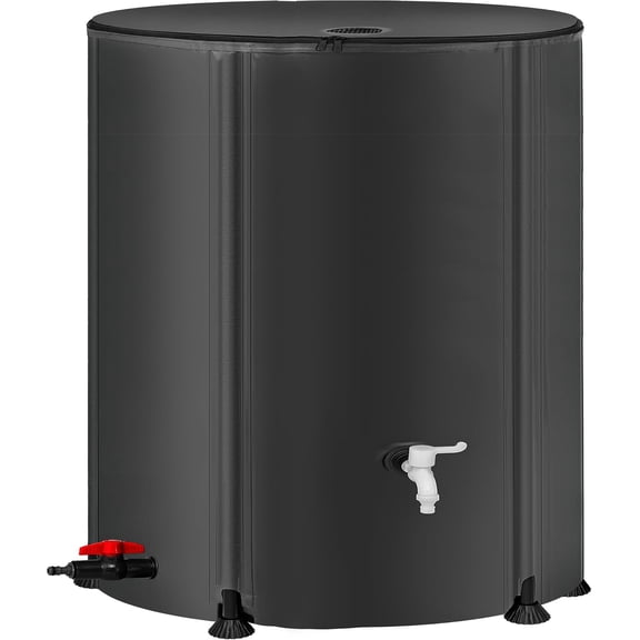 Collapsible Rain Barrel Water Storage Containers-105 Gallon Portable Rainwater Collect System Water Tank to Collect Rainwater from Gutter Downspout Water Catcher with Spigots,Filter&Overflow Kits