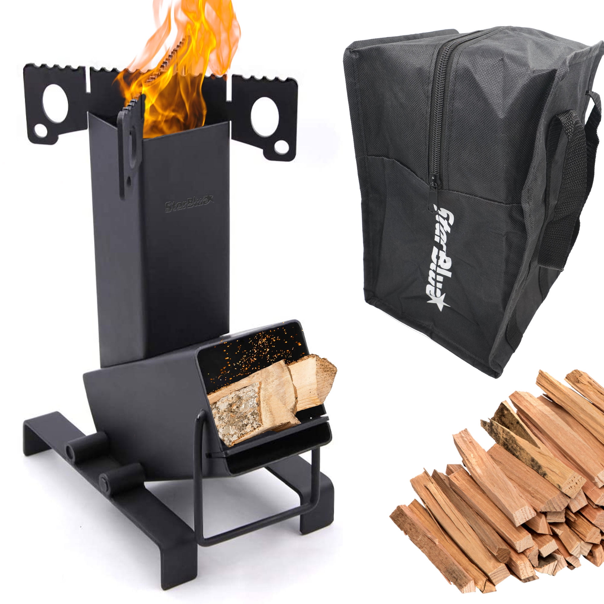 Collapsible Rocket Stove by StarBlue with FREE Carrying Bag