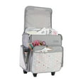 thumbnail image 1 of Collapsible Rolling Scrapbook  Featherweight Case, Grey Hexagon, 1 of 11