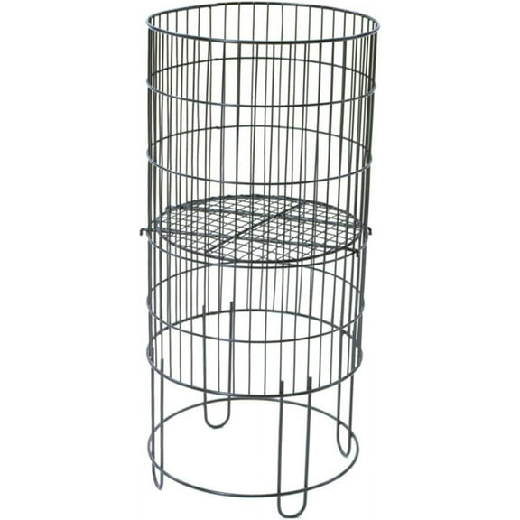 Collapsible Round Dump Bin Display Basket Retail Store Fixture 15" Dia Black NEW