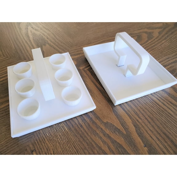 Clever Contraption Sacrament Trays for Latter-day Saint / Mormon Home Church | Collapsible for Easy Storage