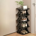 thumbnail image 1 of Collapsible Shoe Rack，Plastic Folding Shoe Rack Simple And Space Saving Storage Rack Home Shoe Cabinet Dormitory Shoe Rack Portable Shoe Storage Organizer No Installation Required, 1 of 6