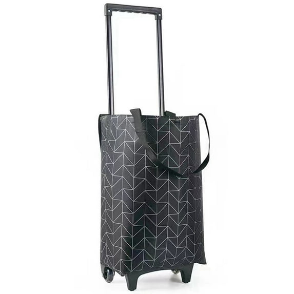 Collapsible Shopping Cart Folding Portable Bag, Telescopic Storage Bag Stair Climbing Cart,Trolley Tote Bag Shopping Cart with Wheels for Traveling Shopping