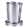 thumbnail image 1 of Collapsible Shot Glass Travel Cup, Usupdd Stainless Steel Telescopic Pocket Cup, Leak Proof 75ml 150ml 250ml Folding Cup for Camping Backpacking, Silver, 1 of 7
