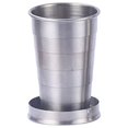 thumbnail image 1 of Collapsible Shot Glass Travel Cup, Usupdd Stainless Steel Telescopic Pocket Cup, Leak Proof 75ml 150ml 250ml Folding Cup for Camping Backpacking, Silver, 1 of 5