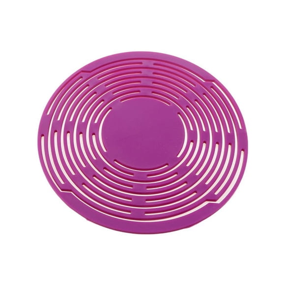 Collapsible Silicone Drink Carrier - Insulated Mesh Cup Holder Bag with Handle for Coffee, Cans, and Bottles, Portable & Heat Resistant, Environmentally Friendly & Reusable(Plum)