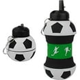 thumbnail image 1 of Collapsible Silicone Soccer Ball Water Bottle Maccabi Art, 1 Liter, 1 of 6