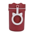 thumbnail image 1 of Collapsible Silicone Travel Mug 10oz, 2-in-1 Design with Detachable Straw & Carabiner Clip for Hiking, 1 of 7