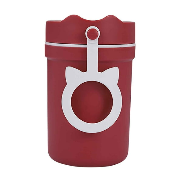 Collapsible Silicone Travel Mug 10oz, 2-in-1 Design with Detachable Straw & Carabiner Clip for Hiking