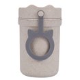 thumbnail image 1 of Collapsible Silicone Travel Mug 10oz, 2-in-1 Design with Detachable Straw & Carabiner Clip for Hiking, 1 of 7