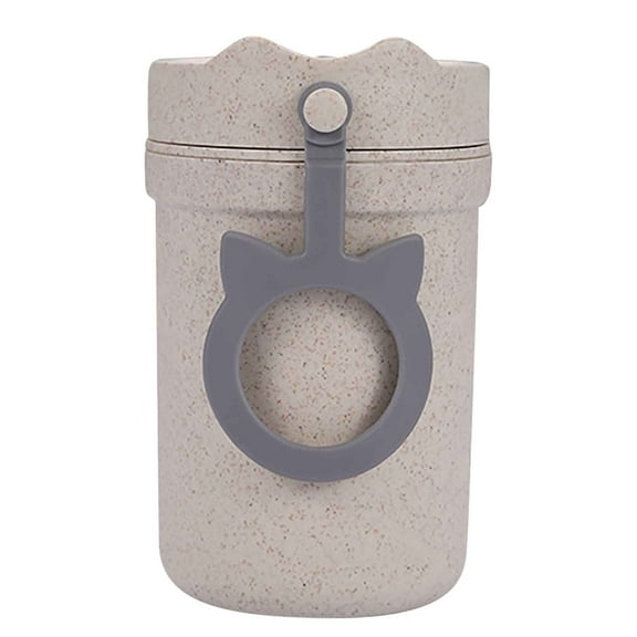 Collapsible Silicone Travel Mug 10oz, Foldable Design with Built-In Straw & Microwave-Safe Construction