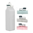 thumbnail image 1 of Collapsible Silicone Water Bottle，Food Grade Silicone， Leak Proof Water Bottles with Triple Leak Proof Lightweight，BPA Free Portable ，Gray, 1 of 7