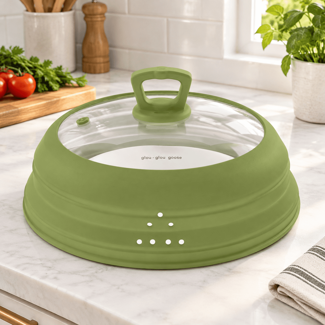 Collapsible Siliconewave Splatter Cover For Food Plate Bowl 11.8 Inch ...