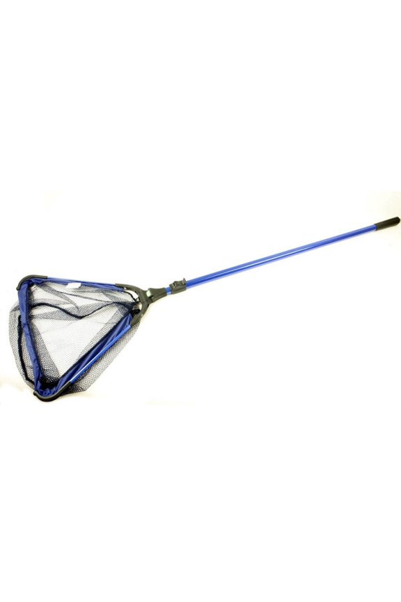 Collapsible Skimming or Fish Catching Water Garden Koi Fish Pond Skimmer Net with 6mm Course mesh, with Telescoping Pole