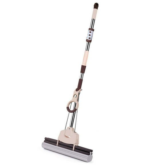 Collapsible Sponge Mop Floor Cleaning Tool Half Fold Thickened Absorbent Head Roller Belt Design Household Squeege Mop For Home Use I-317