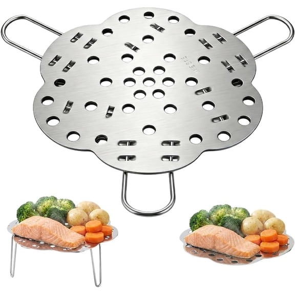Collapsible Steamer Basket & Trivet - 2026 New Stainless Steel Expanding Steamer Rack, Adjustable Height for Most Pots and Pans (1 PCS)