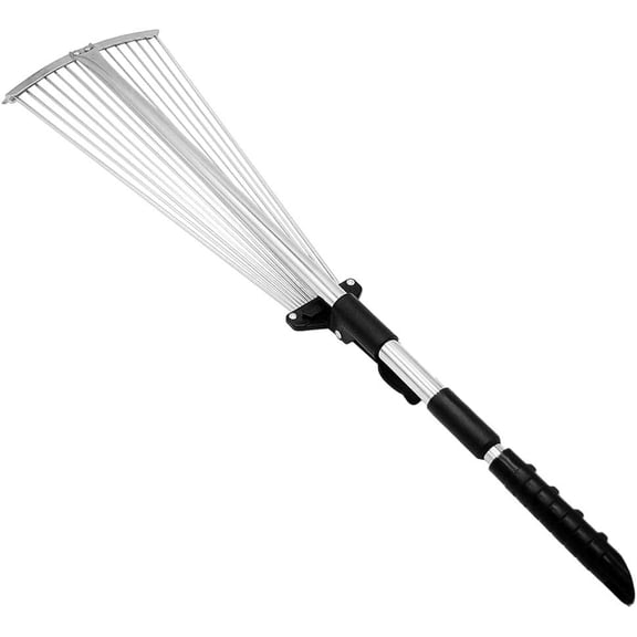 Collapsible Steel Rake, Black - 3 Pack