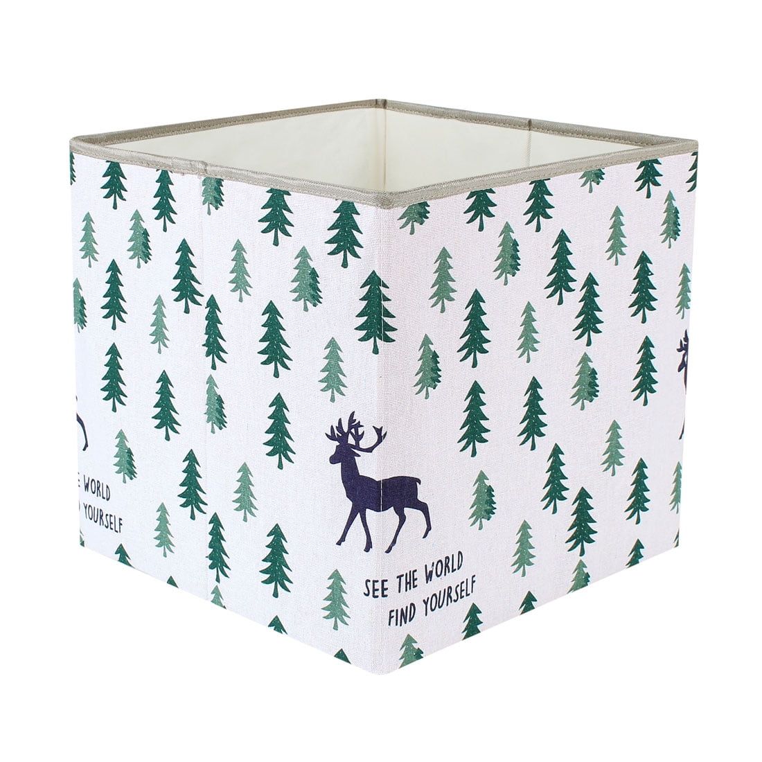 Storage Bin Cube Fabric Basket Organizer Box for Closet Floral 13 Inch