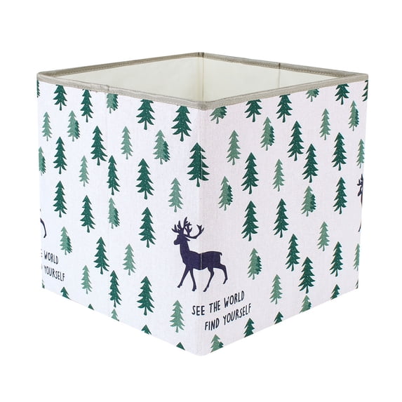 Storage Bin Cube Fabric Basket Organizer Box for Closet Floral 13 Inch