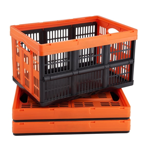 Collapsible Storage Bins 3 Pack, 45L Large Plastic Storage Containers with Handles for Organizing Clothes, Toys, Books, and Household Items