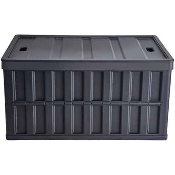 Collapsible Storage Bins 65L,3 Pack Heavy Duty Folding Crates with Lids and Handles,Stackable Plastic Storage Containers for Car,Grocery,Moving,Toys,Clothes Organizer$$Office