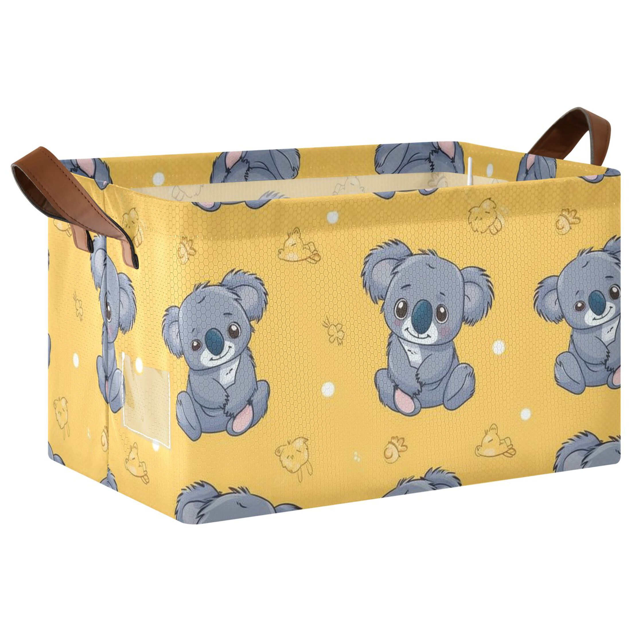 Collapsible Storage Bins Fabric Shelf Baskets with Handles 16.9"x11.4