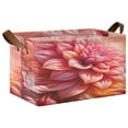 thumbnail image 1 of Collapsible Storage Bins Fabric Shelf Baskets with Handles Closet Organizer Beautiful Dahlia Flower 16.9x11.4x10, 1 of 8