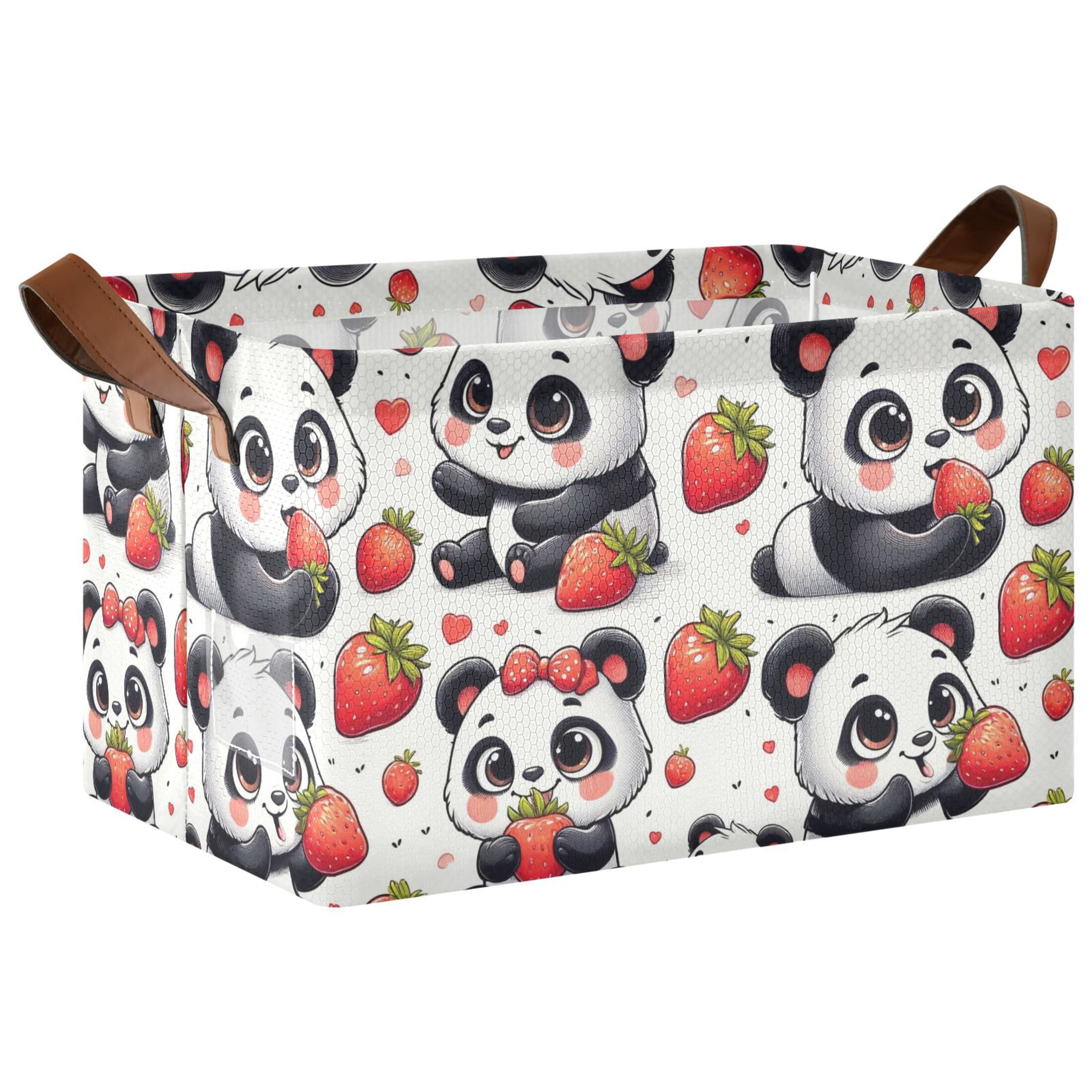 Collapsible Storage Bins Fabric Shelf Baskets with Handles Closet ...