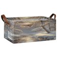 thumbnail image 1 of Collapsible Storage Bins Fabric Shelf Baskets with Handles Closet Organizer Owl Fly in Winter Forest 16.9x11.4x7.7, 1 of 8