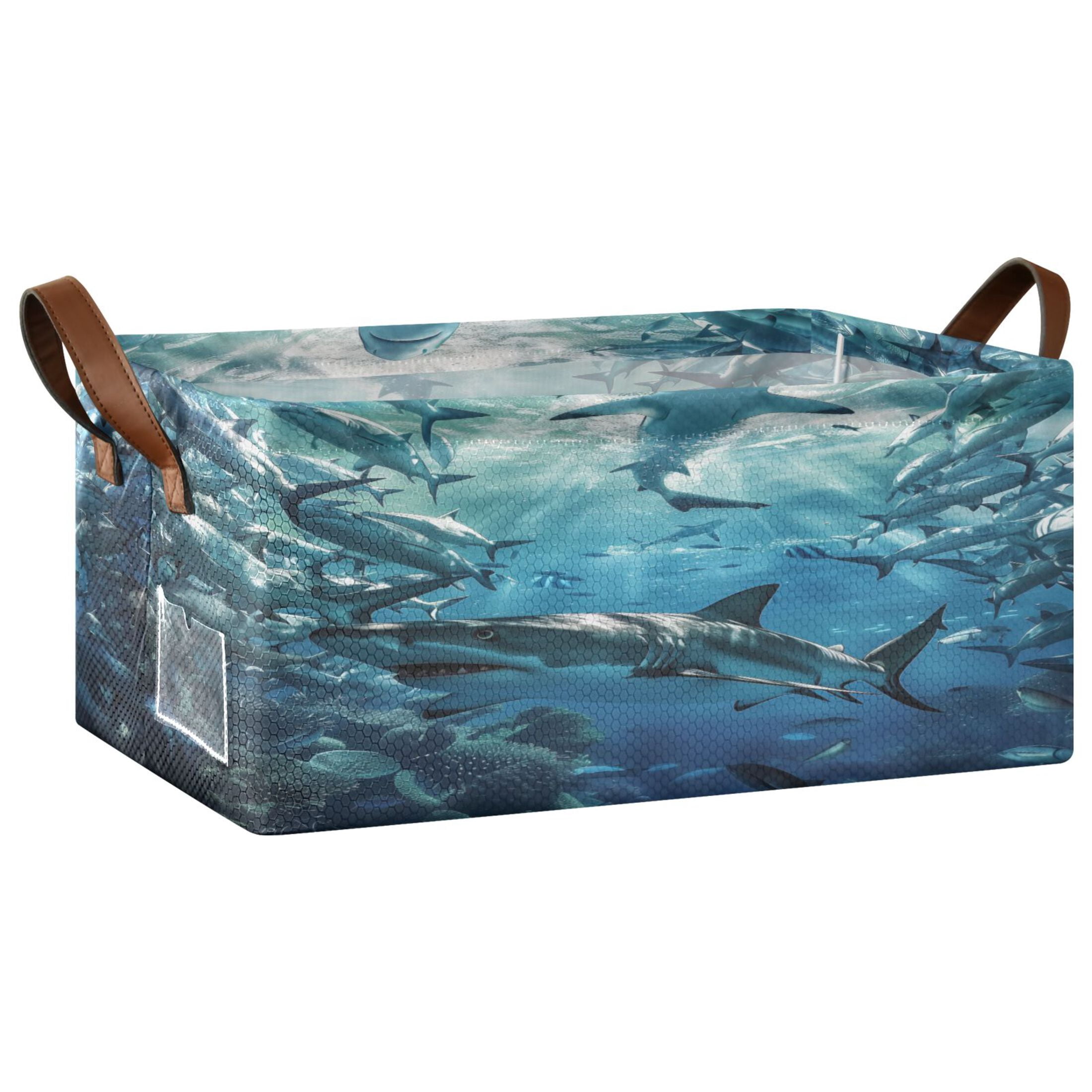 Collapsible Storage Bins Fabric Shelf Baskets with Handles Closet ...