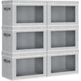 Collapsible Storage Bins with Lids - Stackable Storage Containers with ...