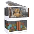 thumbnail image 1 of Collapsible Storage Bins with Lids, 34 Qt (Pack of 2) Plasic Storage Boxes with Lids,Stackable Totes for Storage with Double Doors & Secure Buckle, 1 of 3