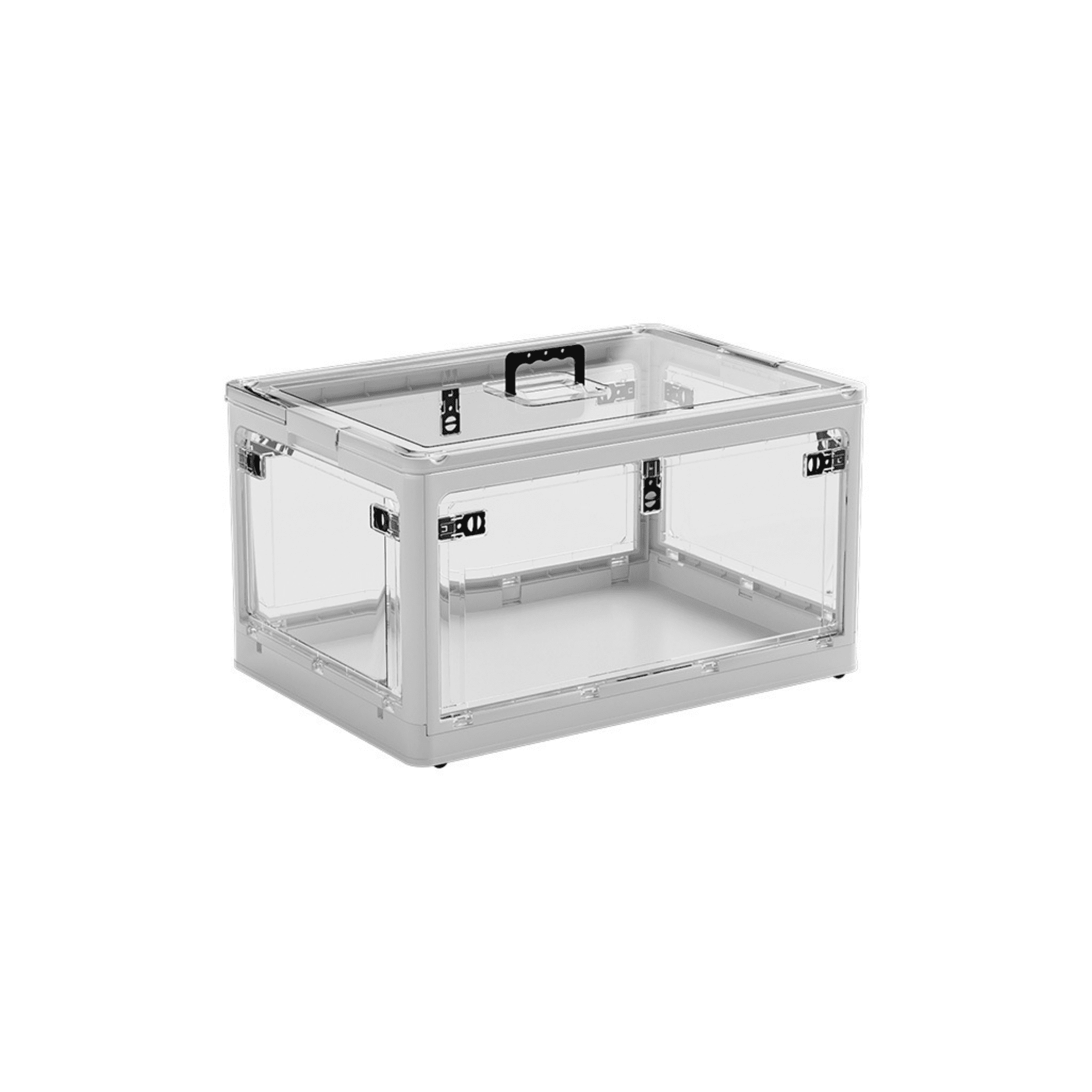 Collapsible Storage Bins with Lids Plastic Storage Bins for Closet