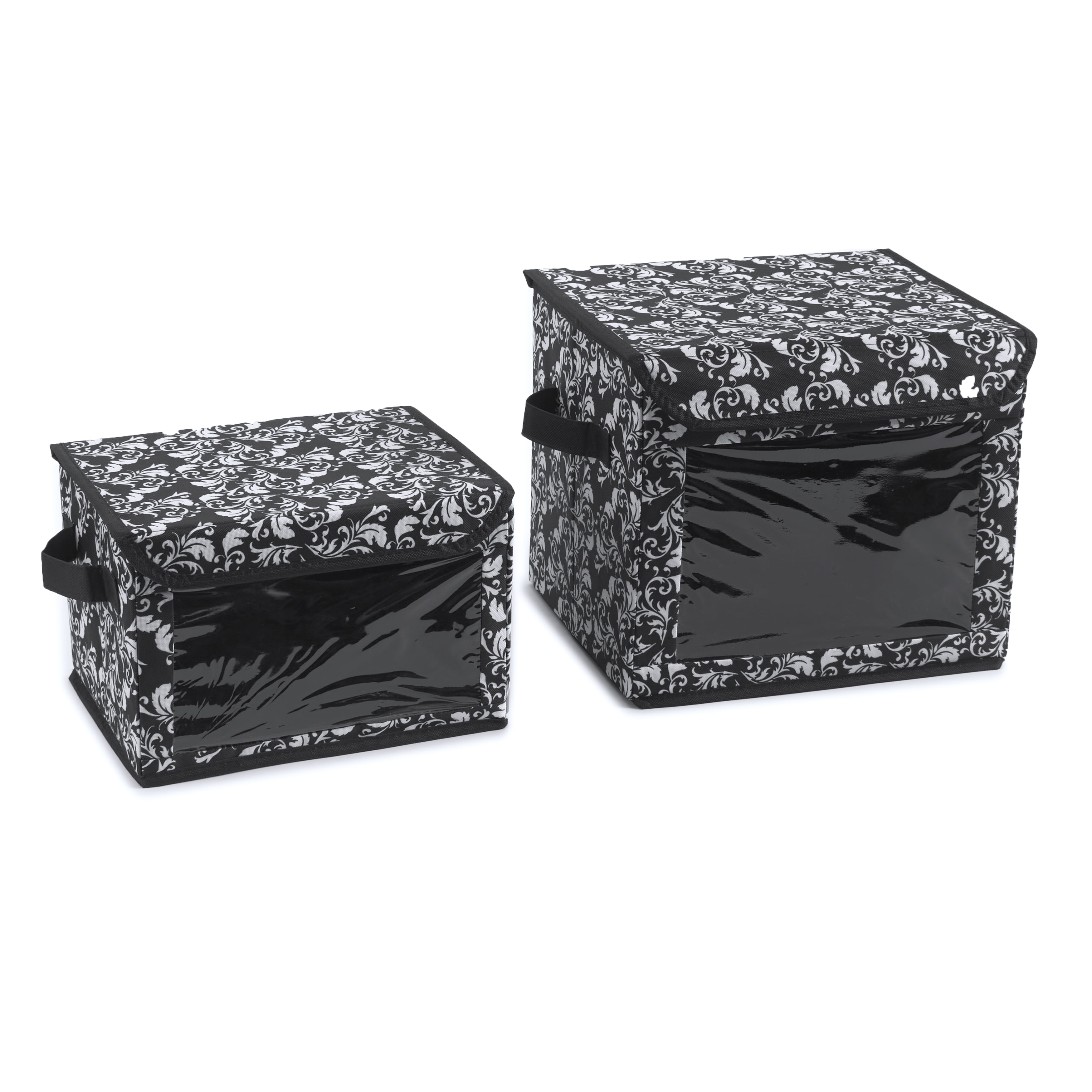 S&W Home Decor 19 Gallon Collapsible Storage Boxes - Set of 2 - 21611394