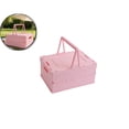thumbnail image 1 of Collapsible Storage Crate, Foldable Plastic Basket with Lid and Handle, Foldable Storage Box Crate Bin for Home Kitchen Office Bathroom Bedroom Pantry, 1 of 6