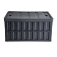 thumbnail image 1 of Collapsible Storage Crates 65L 3 Pack, Folding Plastic Utility Bins with Lids & Handles, Heavy Duty Stackable Containers for Clothes, Toys, Groceries, Car Trunk Organization, 1 of 7