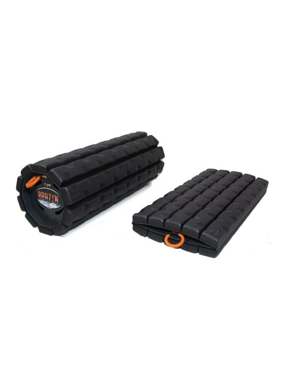 Collapsible Travel Foam Roller (Smooth) - Medium Density - Midnight (by Brazyn)