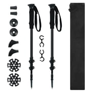 Tesleader Collapsible Trekking Poles for Hiking 2 Pack, Adjustable Aluminum Walking Sticks for Women, Men