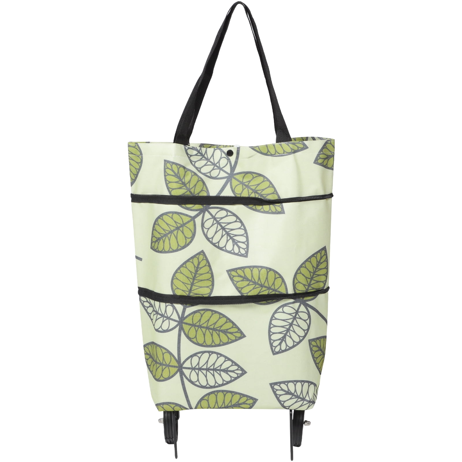 Collapsible Trolley Bag Folding Shopping Bag with Wheel Foldable