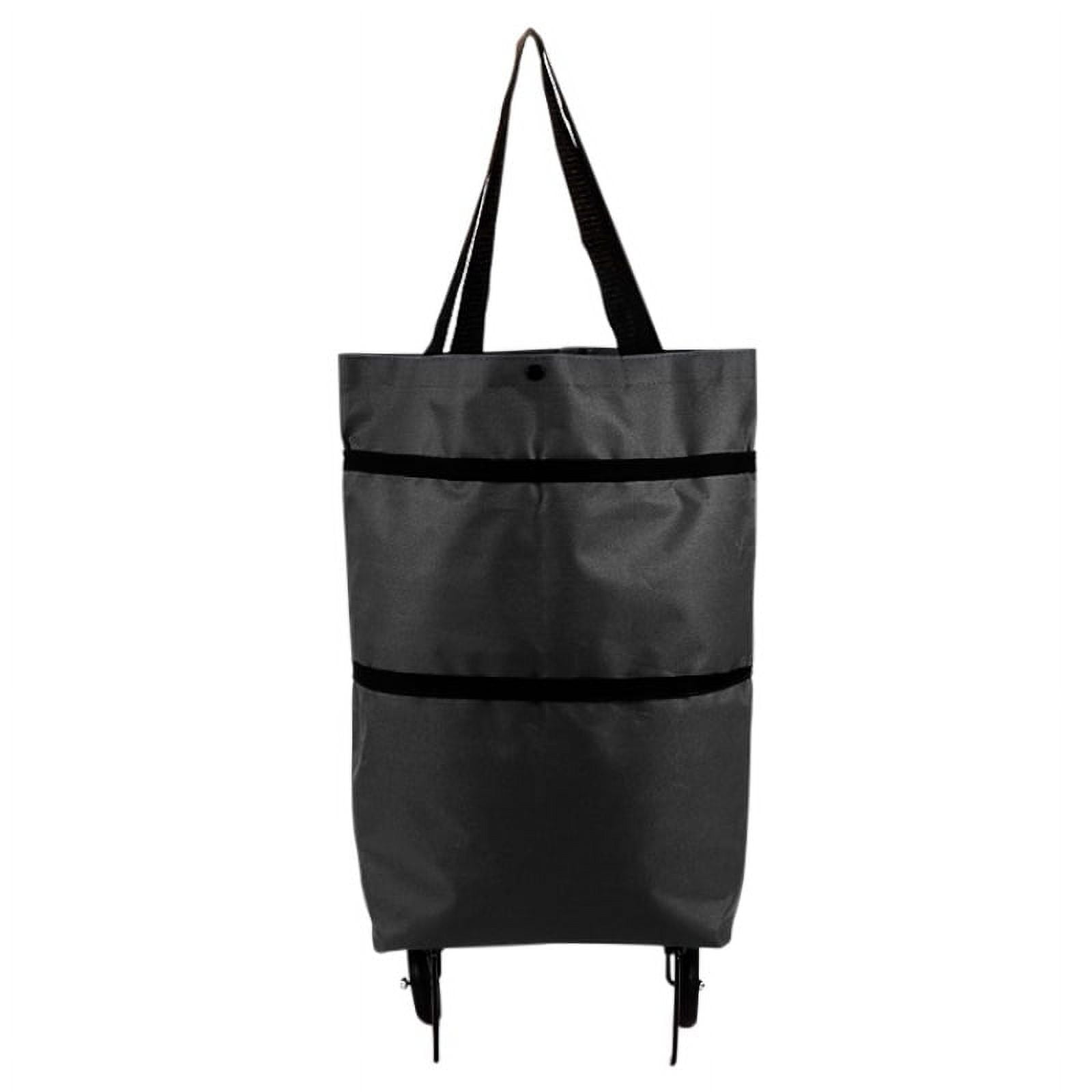 Collapsible Trolley Bags Folding Shopping Bag with Wheels Foldable