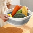 thumbnail image 1 of Collapsible Tub Wash Basin Laundry Tub, Collapsible Laundry Baskets Foldable Dish Tub Plastic Washtub Space Saving Storage Container for Dishing, Fruit, Camping, Laundry, Hiking & Home, 1 of 7