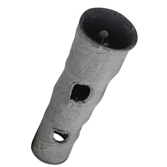 Tunnel Spring Tube Canes Tunnels Plush Foldable Toy Relieve Boredom for Indoor Kitten Rabbits Puppies