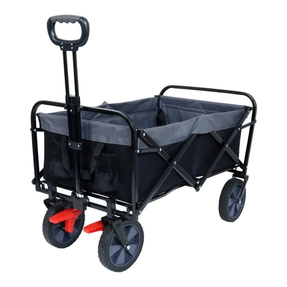 Collapsible Wagon Cart 150L, 360lbs Capacity Heavy Duty Foldable Utility Wagon