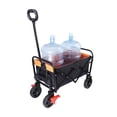 thumbnail image 1 of Collapsible Wagon Cart, Foldable Beach Wagon w/ Wheels, Heavy Duty Utility Shopping Cart on Wheels, 1 of 7