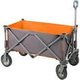 Collapsible Wagon Cart, Heavy Duty Foldable Wagon Carts with Wheels